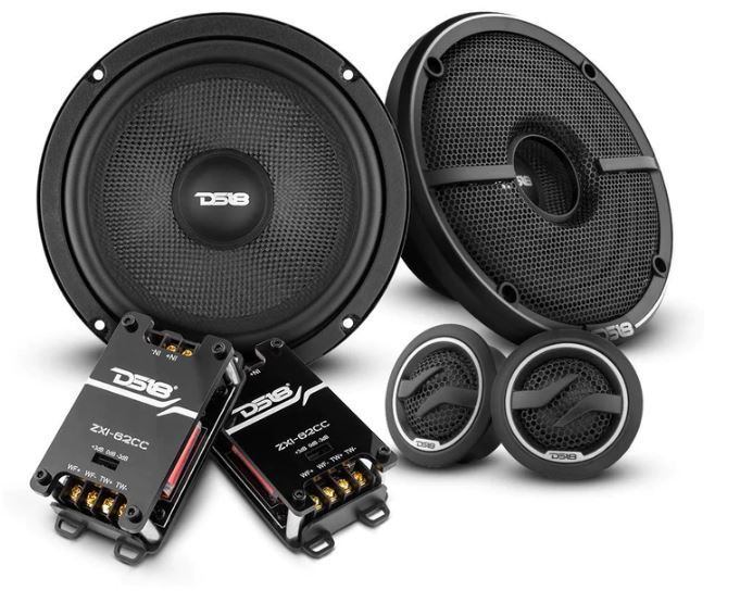 DS18 ZXI62C 6.5″ 2-Way Component Speaker System with Kevlar Cone (Pair)