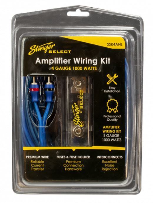Stinger Select 4-Gauge Amp Wiring Kit