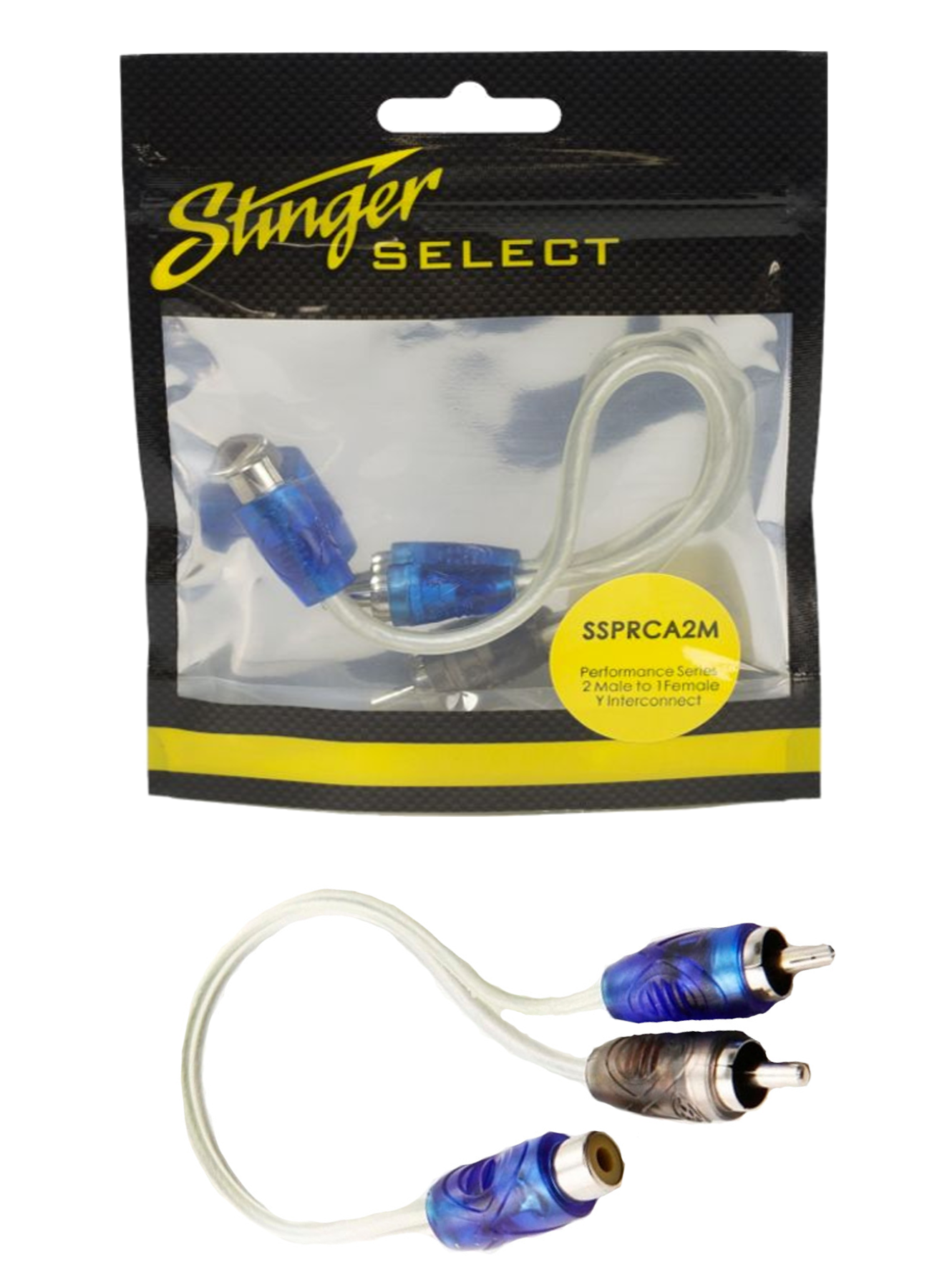 Stinger Select RCA Y-Adapter (2 Male to 1 Female)