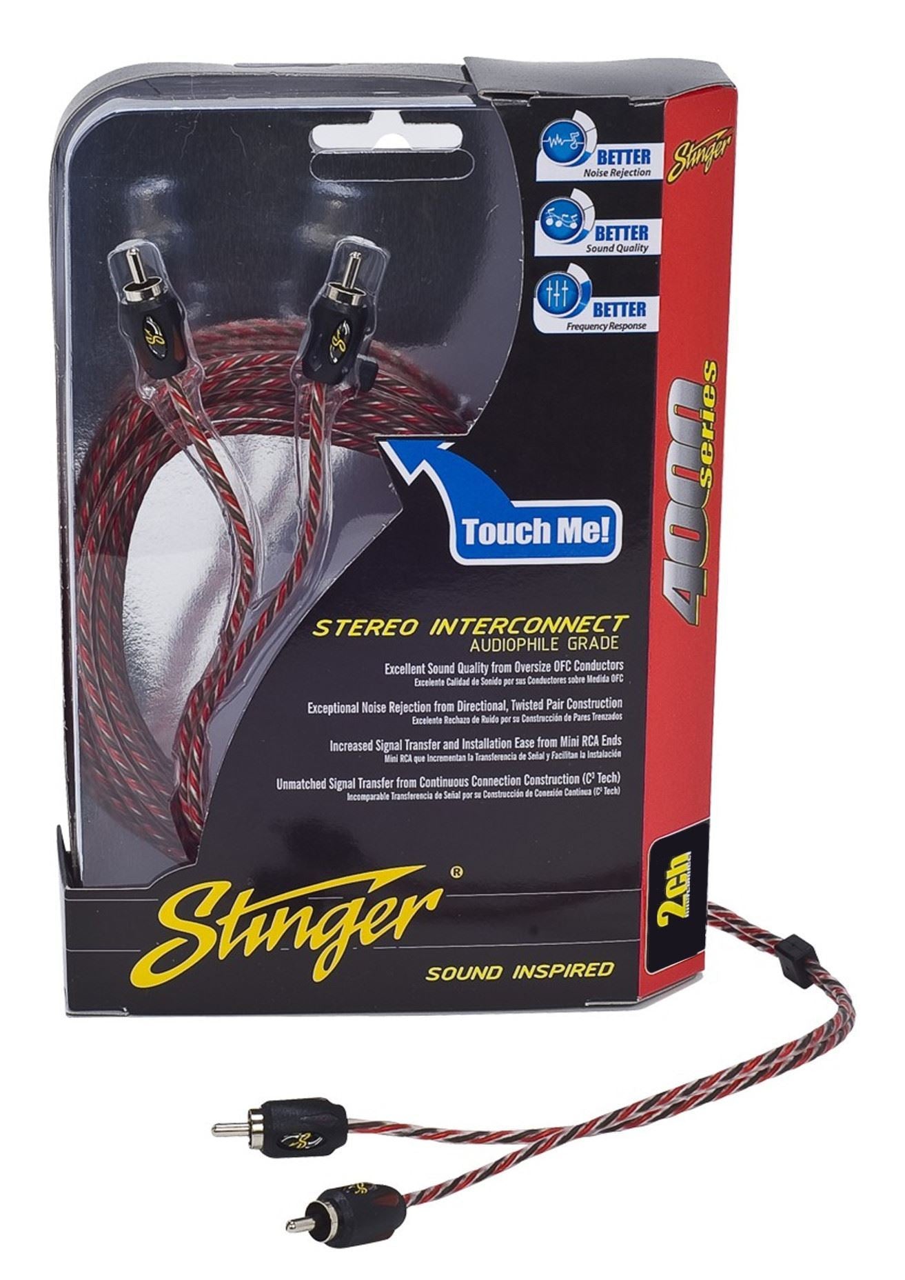 Stinger 4000 Series 2-Channel RCA Cable (3 ft)