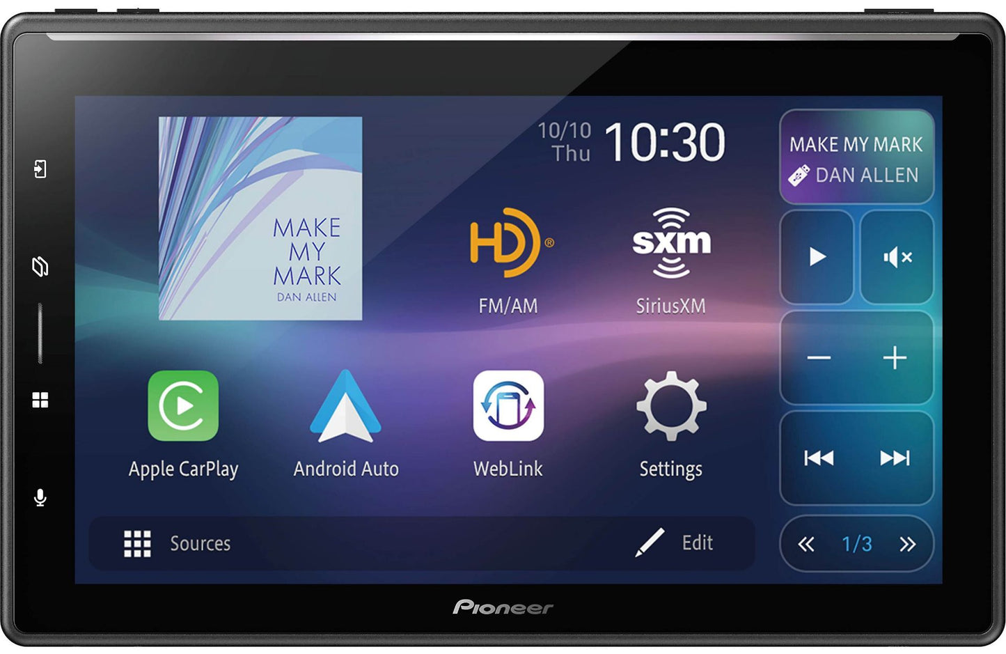 Pioneer DMH-WT6000NEX 10.1″ Floating Wireless CarPlay & Android Auto